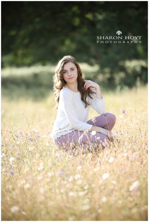 Senior girl in meadow